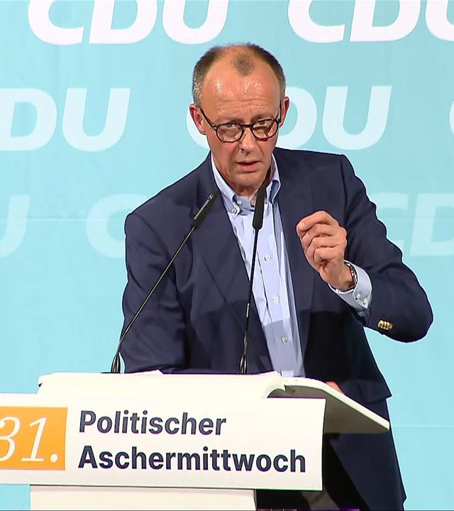 Pol. Aschermittwoch: Rede von Friedrich Merz