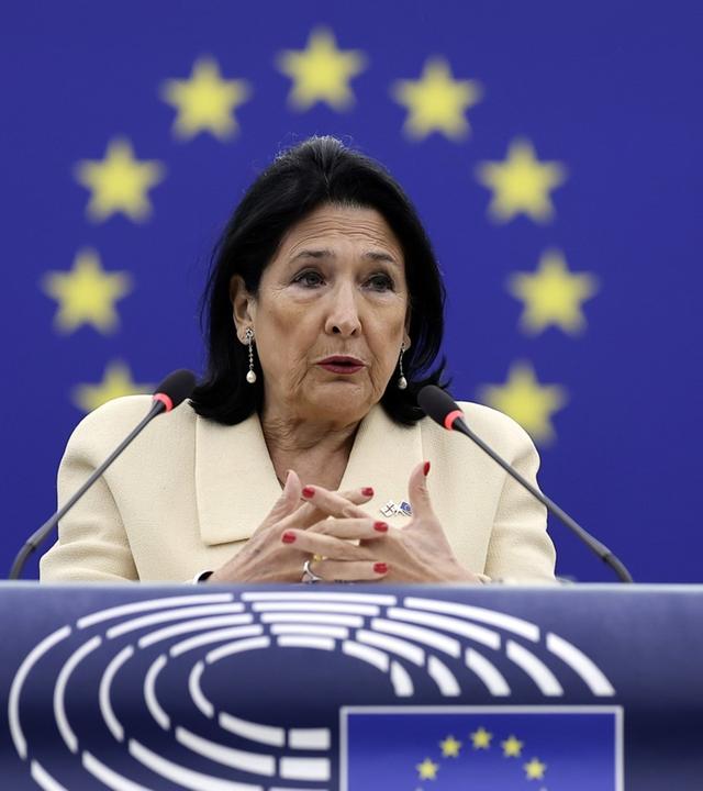 Präsidentin Georgiens im EU-Parlament