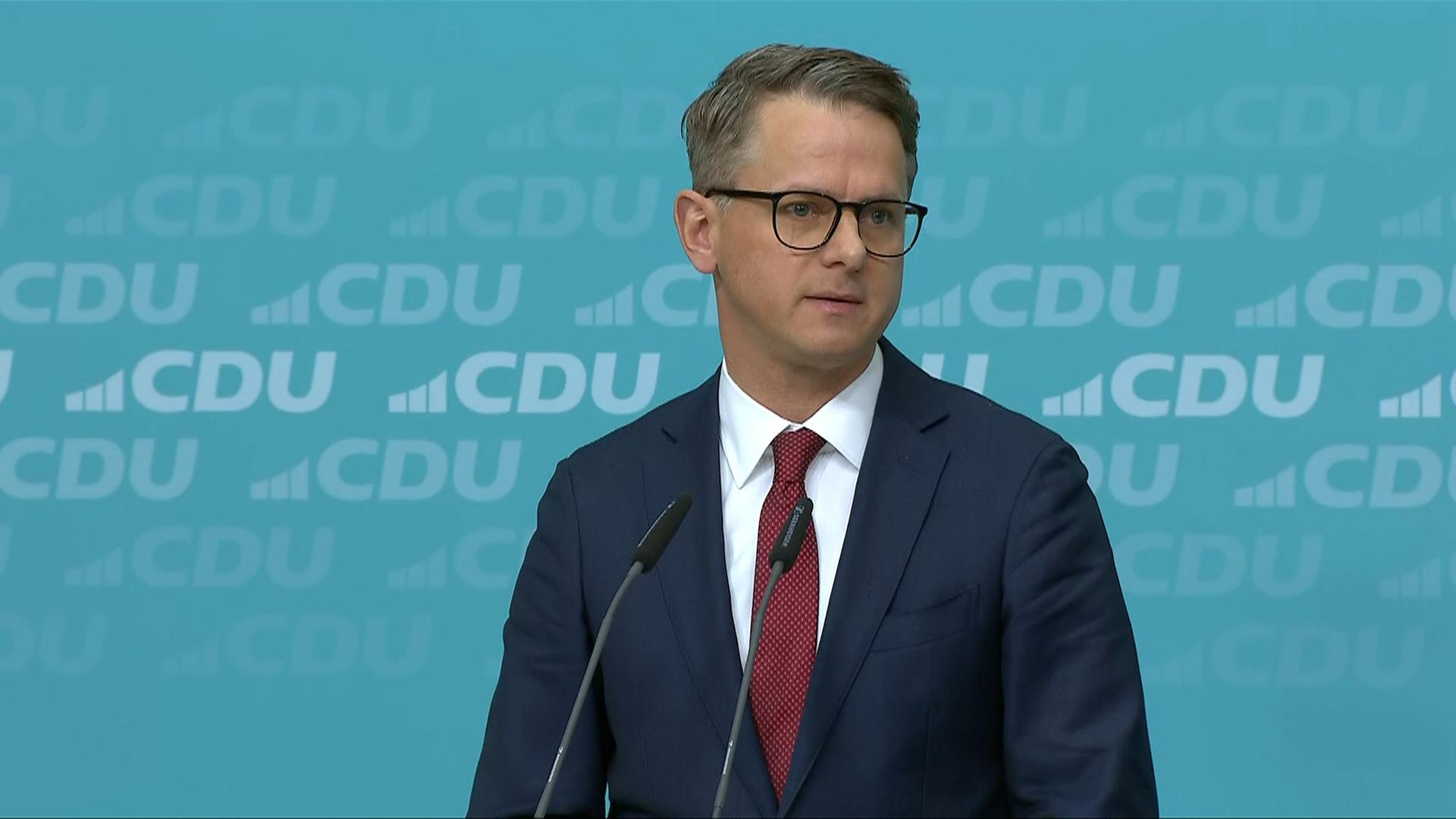 Pressekonferenz der CDU