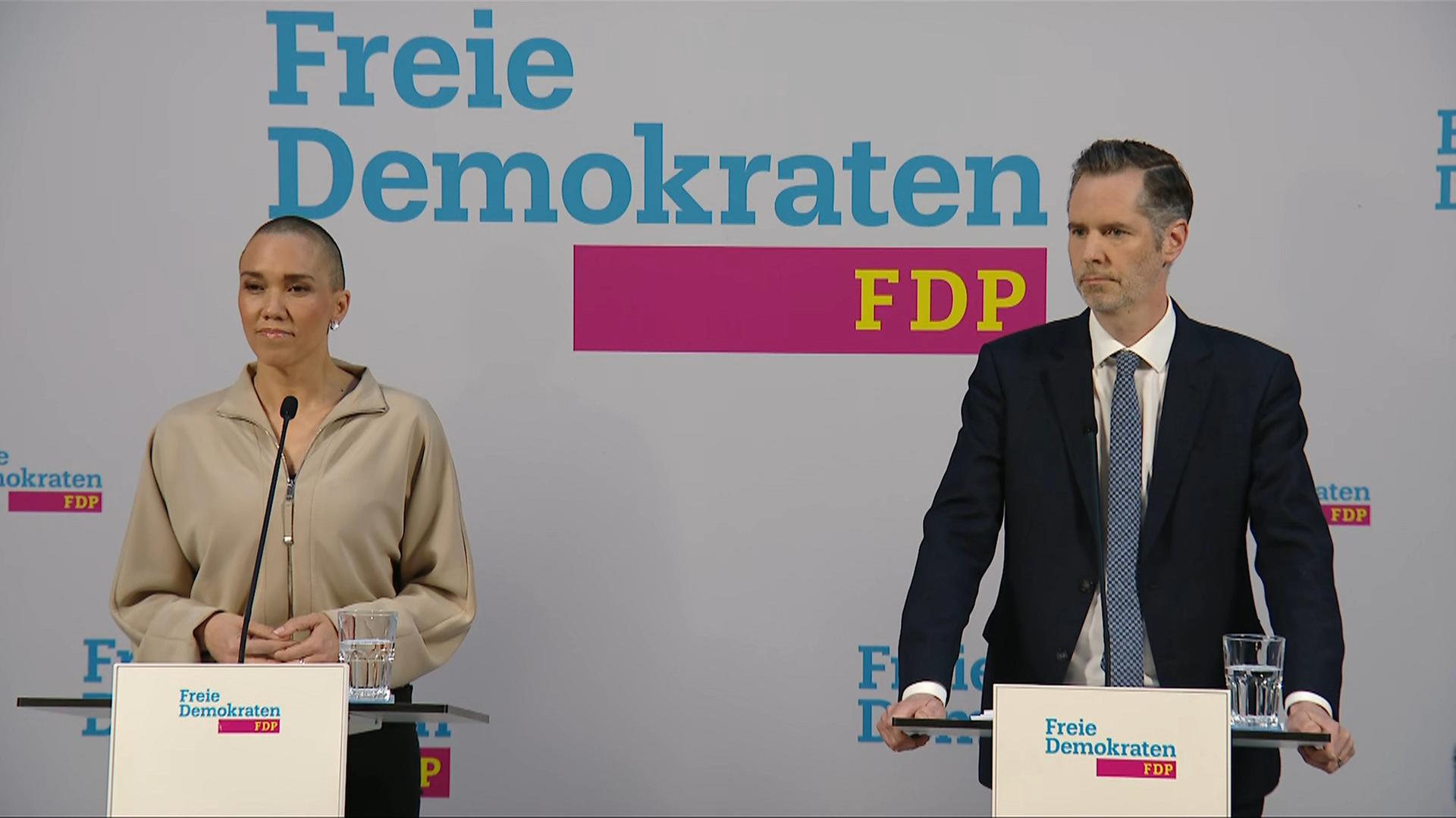 Pressekonferenz der FDP nach der Landtagswahl