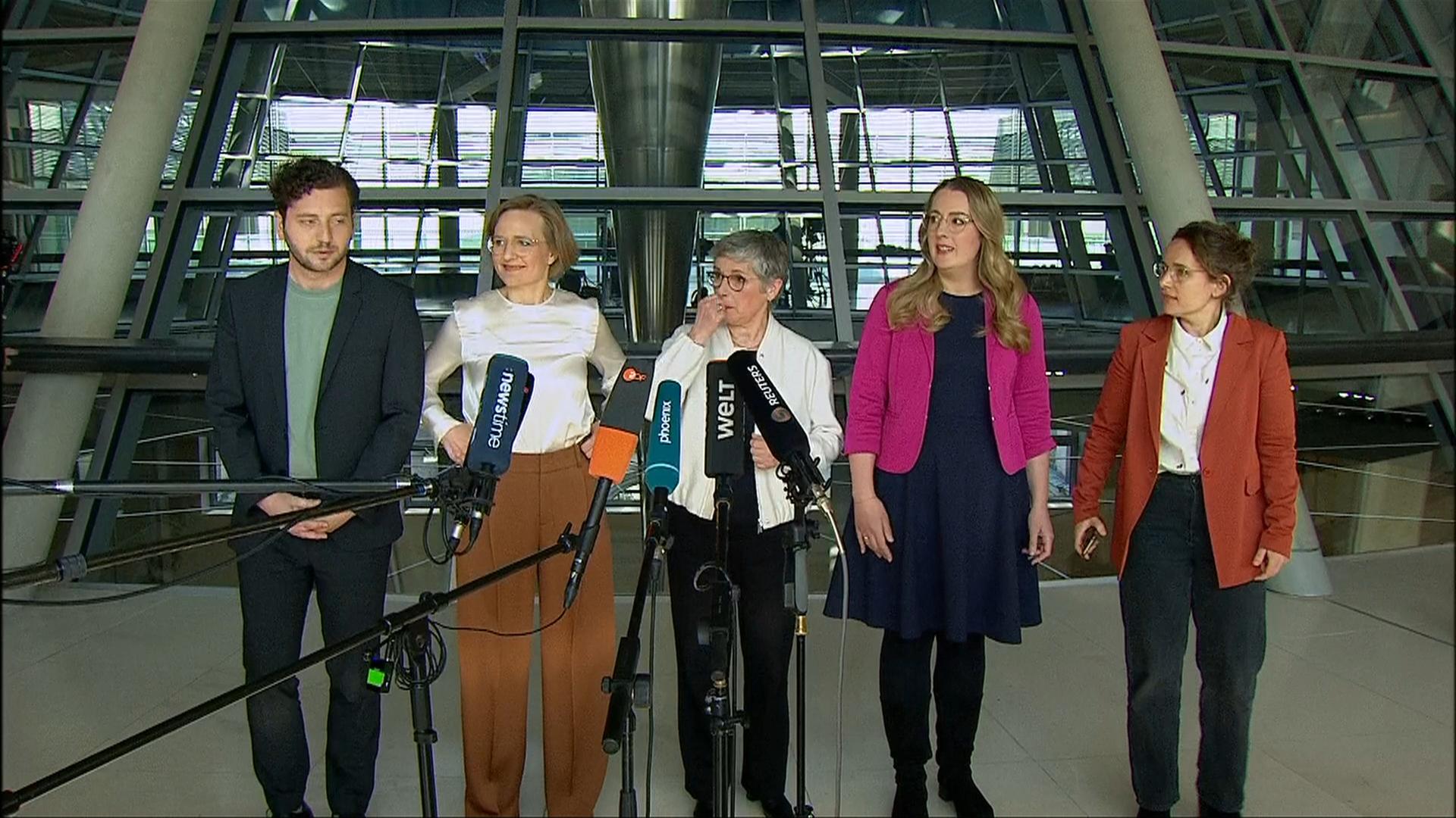 Pressekonferenz Die Grünen