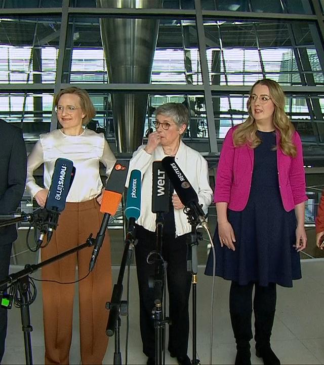 Pressekonferenz Die Grünen