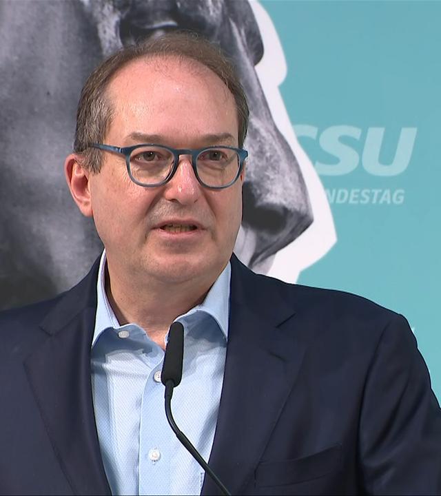 Pressekonferenz Dobrindt und Söder
