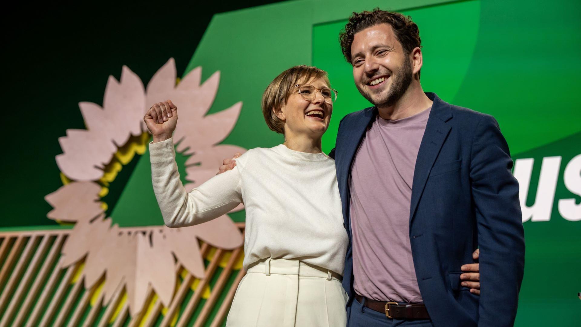 Pressekonferenz Grüne mit neuer Parteispitze