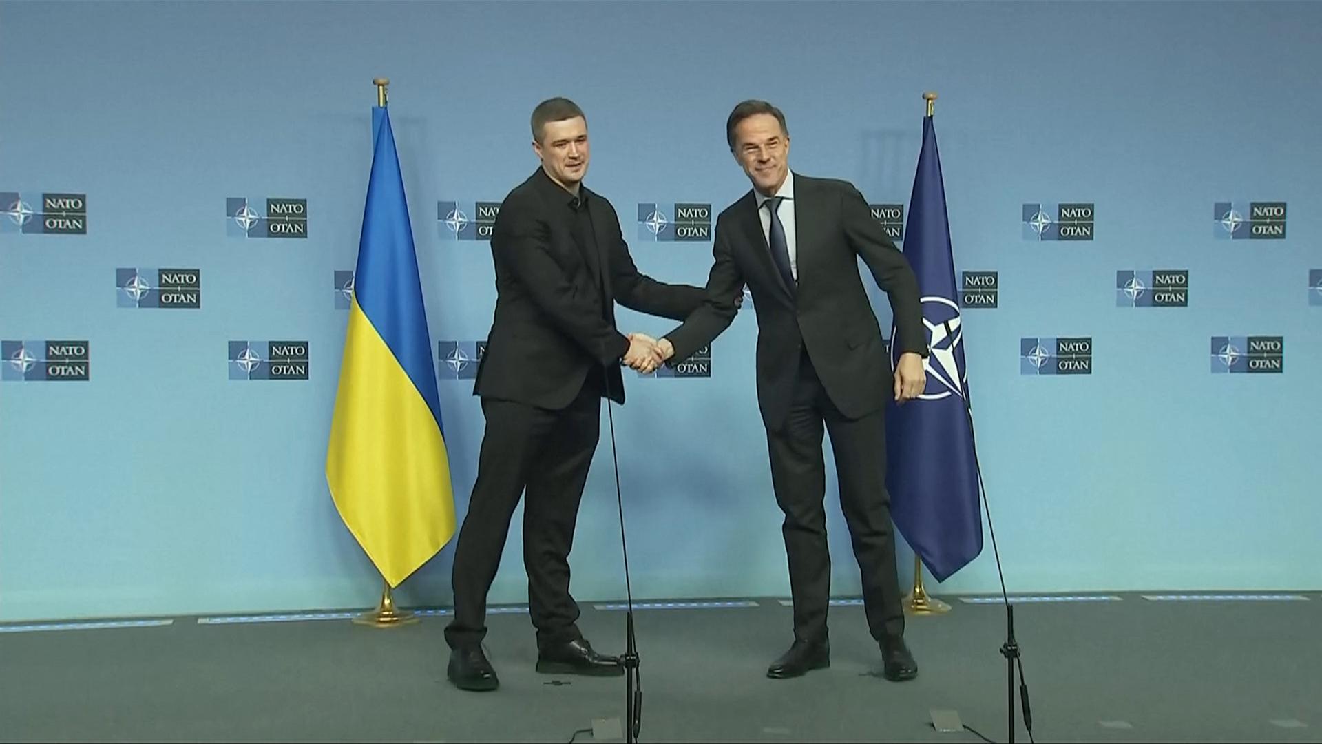 Pressekonferenz Rutte und Fedorow