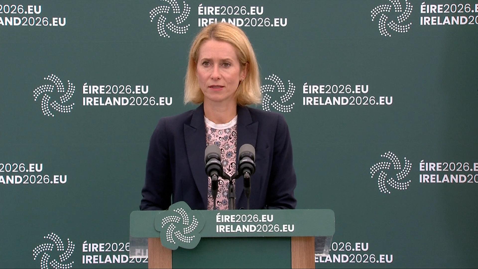 Pressekonferenz zum informellen Treffen der EU-Außenminister mit Kaja Kallas (EU-Außenbeauftragte)