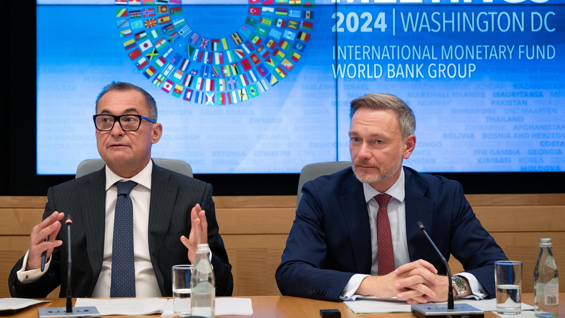 Pressekonferenz zur Weltbank-Jahrestagung