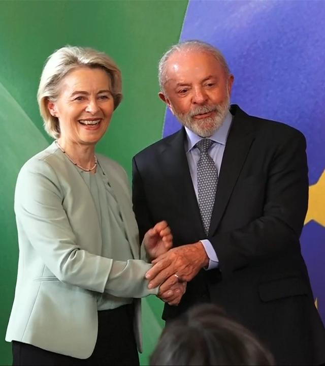 Pressestatement von Ursula von der Leyen und Lula da Silva zum Mercosur-Abkommen