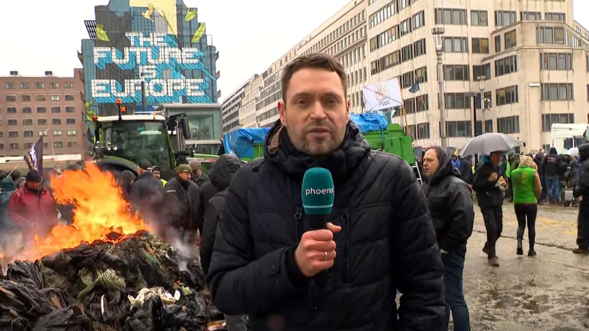 Proteste bei Agrar-Treffen in Brüssel