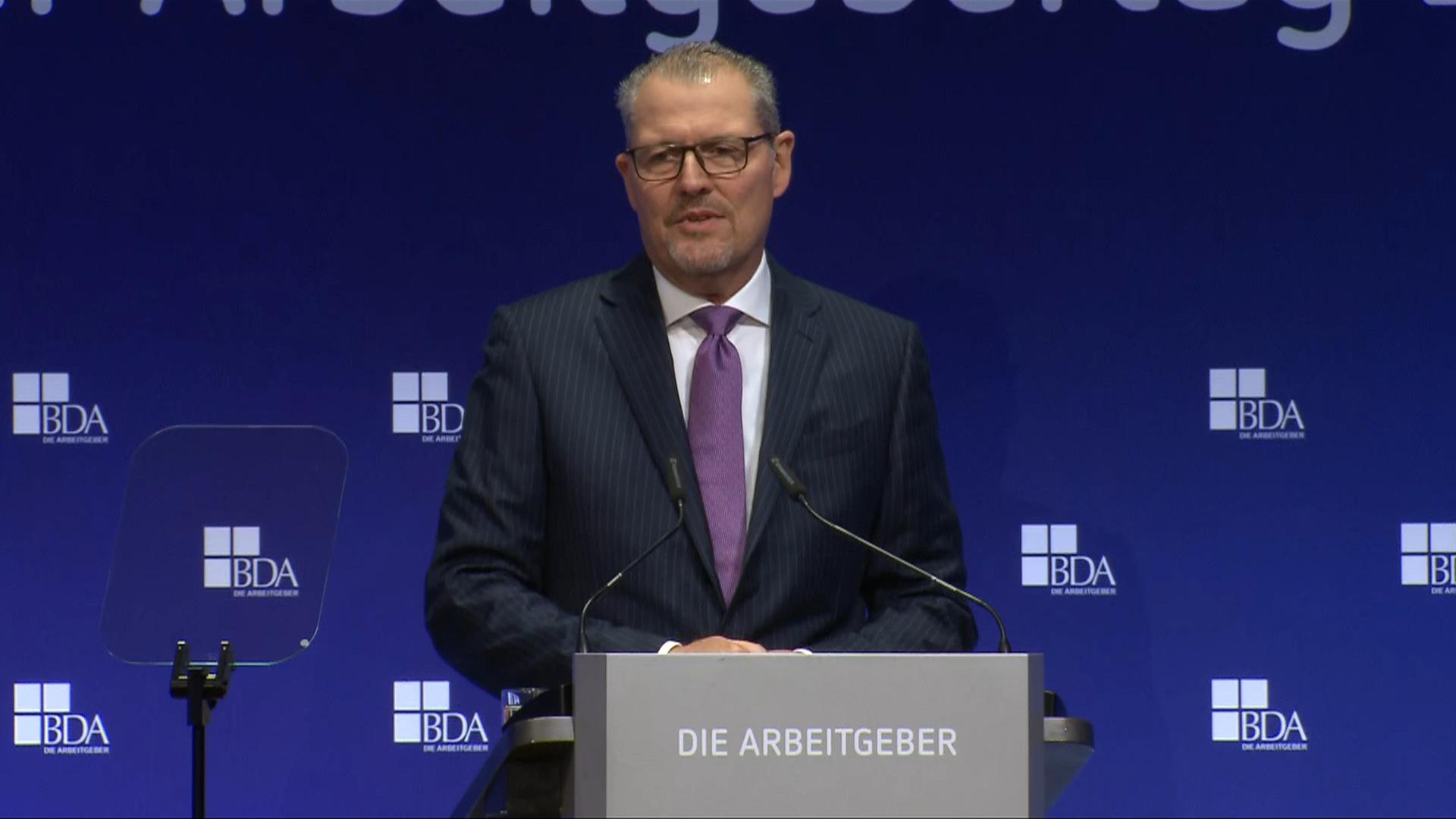 Rede BDA-Präsident Rainer Dulger