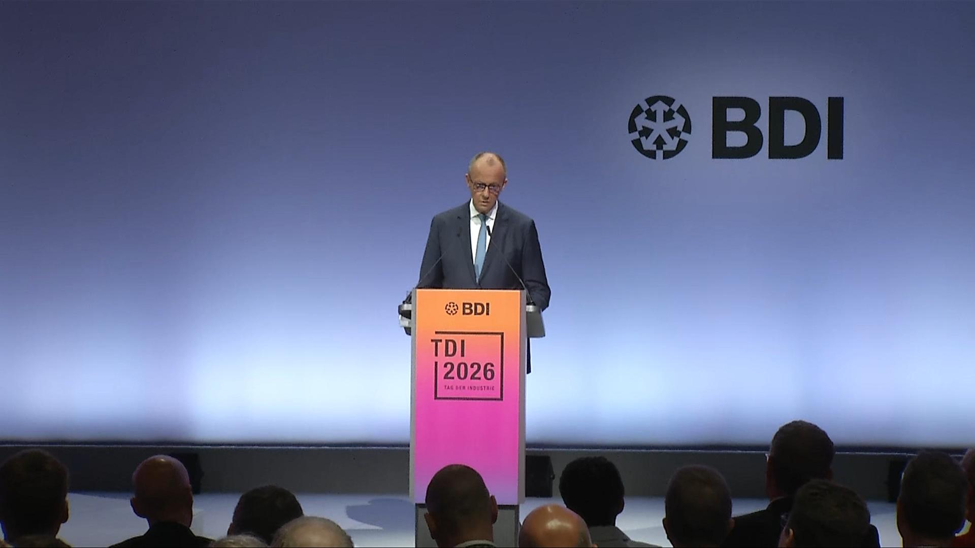 Rede Bundeskanzler Friedrich Merz beim TDI 2026
