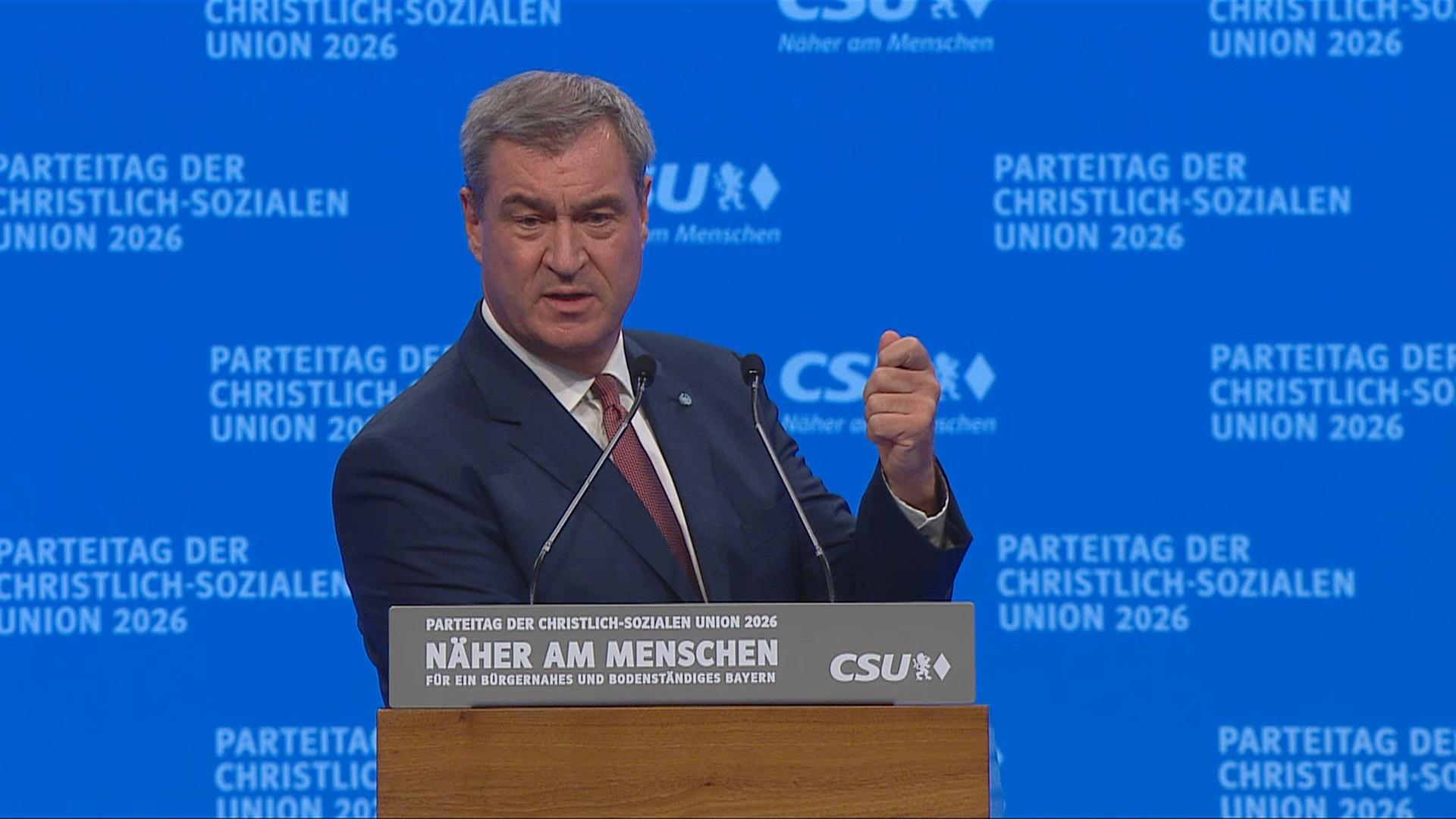 Rede Markus Söder auf dem CSU-Parteitag