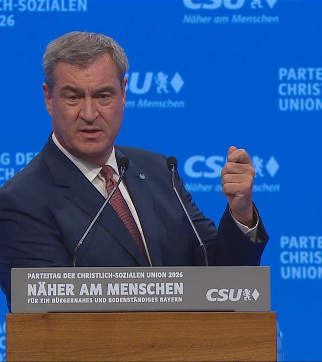 Rede Markus Söder auf dem CSU-Parteitag