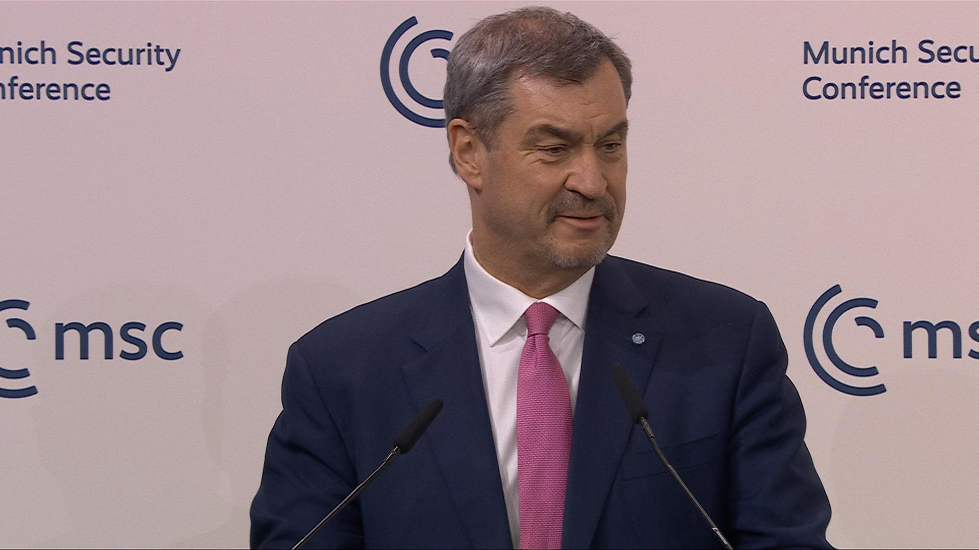 Rede Markus Söder auf der Münchner Sicherheitskonferenz