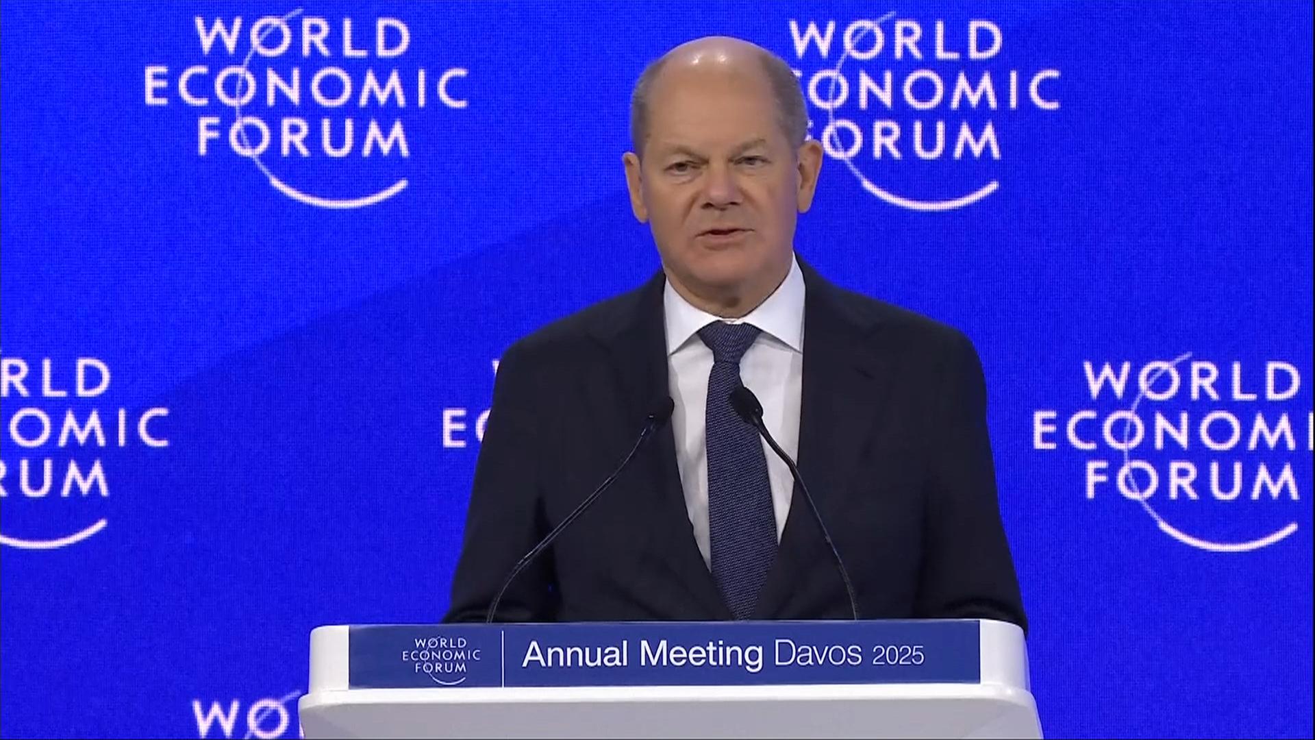 Rede Scholz in Davos