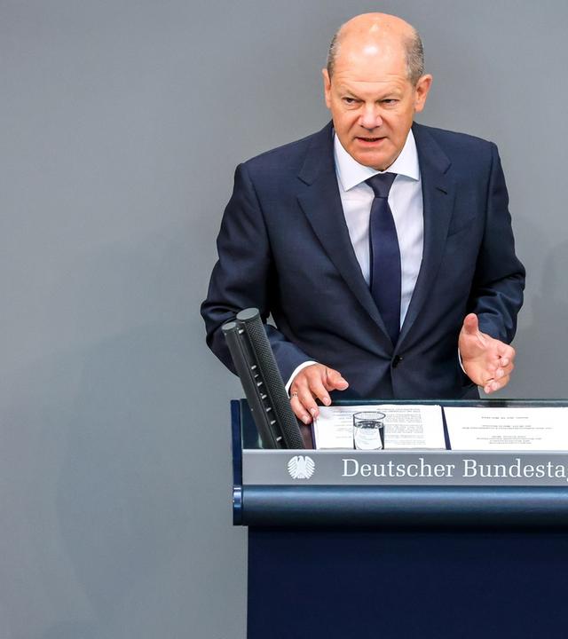Regierungserklärung Scholz und Aussprache