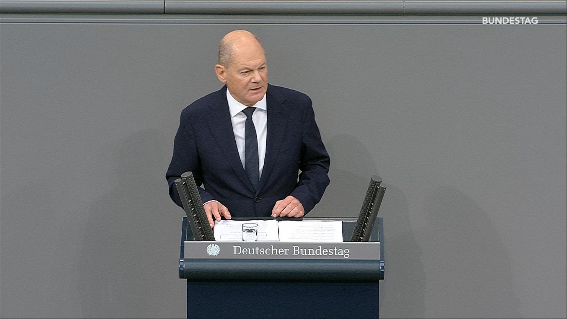 Regierungserklärung Scholz zur aktuellen Lage