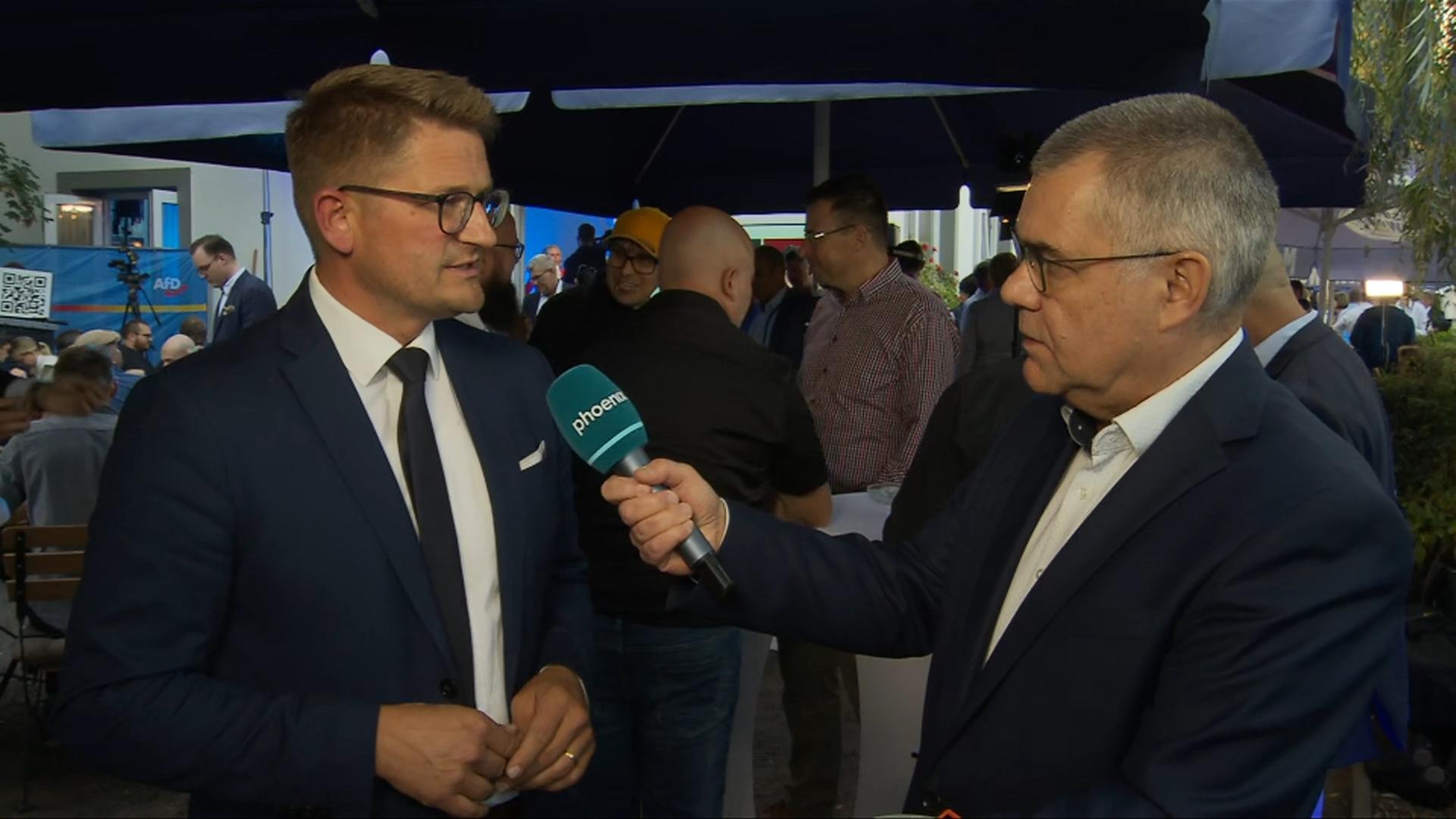 René Springer - AfD am Wahlabend