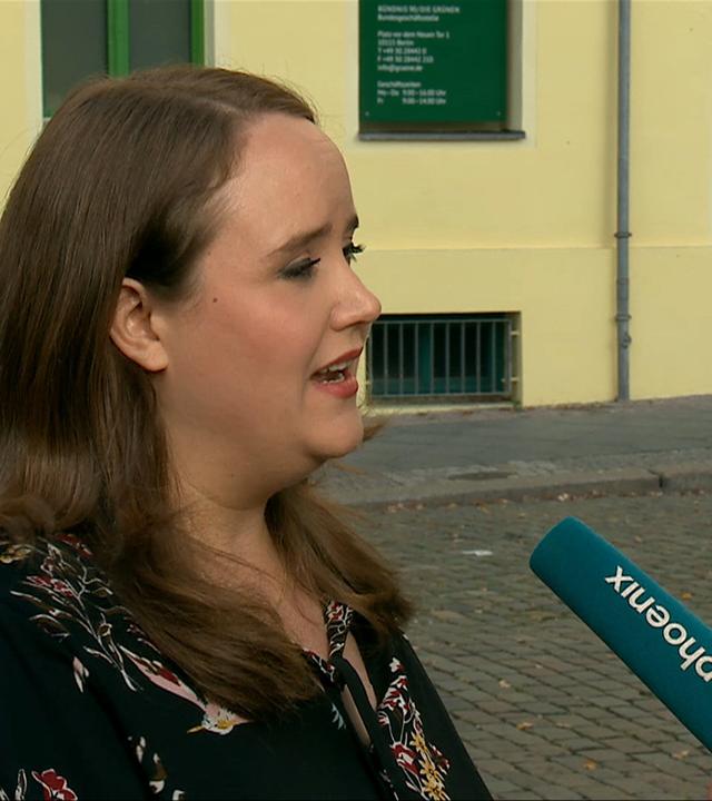 Ricarda Lang - Die Grünen am Wahlabend