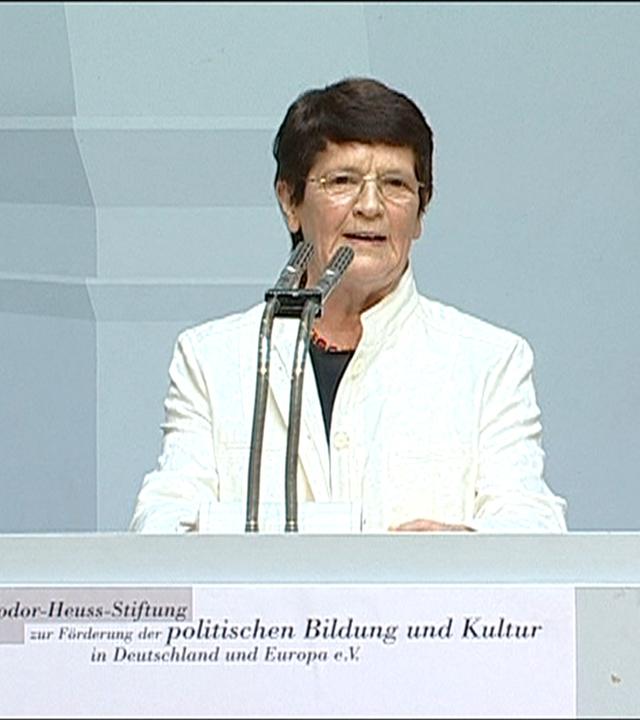 Rita Süssmuth erhält Theodor-Heuss-Preis