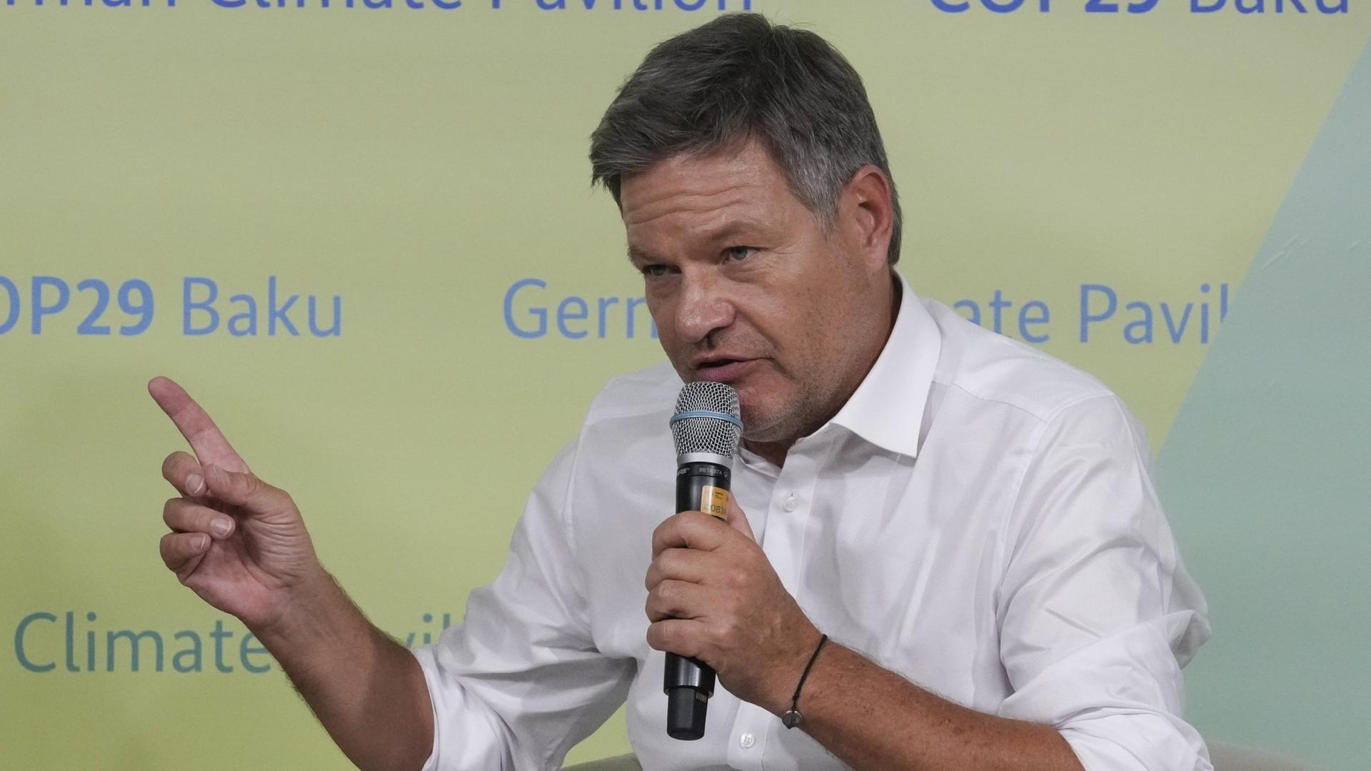 Robert Habeck auf COP29-Weltklimakonferenz