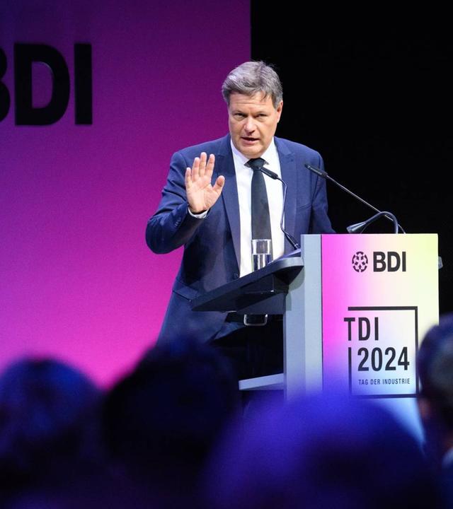Robert Habeck beim Tag der Deutschen Industrie 2024