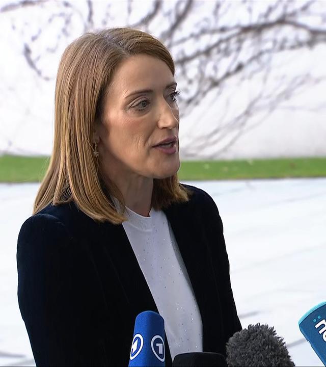 Roberta Metsola trifft Friedrich Merz