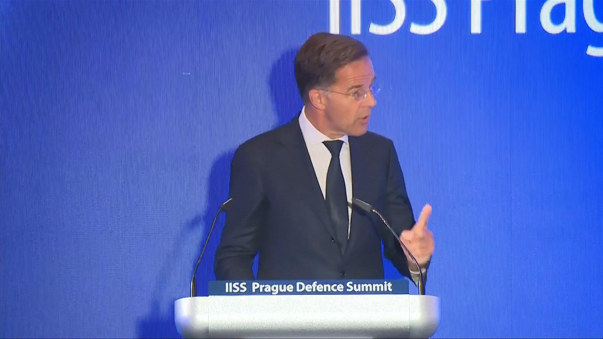 Rutte bei Sicherheitskonferenz in Prag