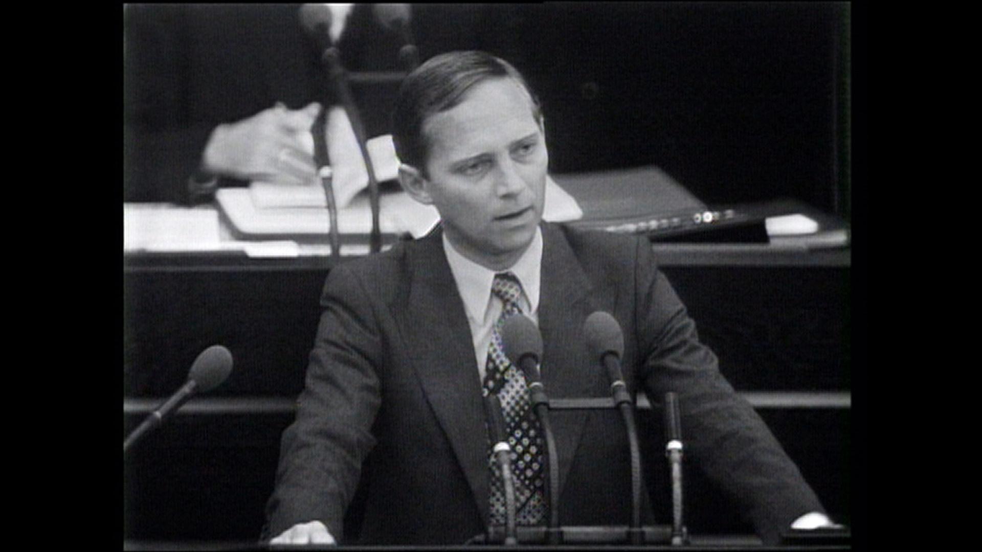 Schäuble im Bundestag 1977