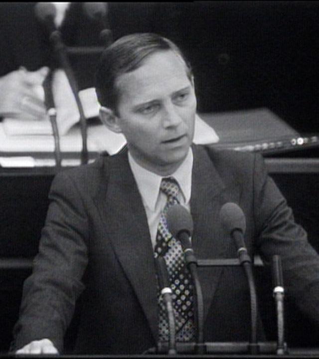 Schäuble im Bundestag 1977