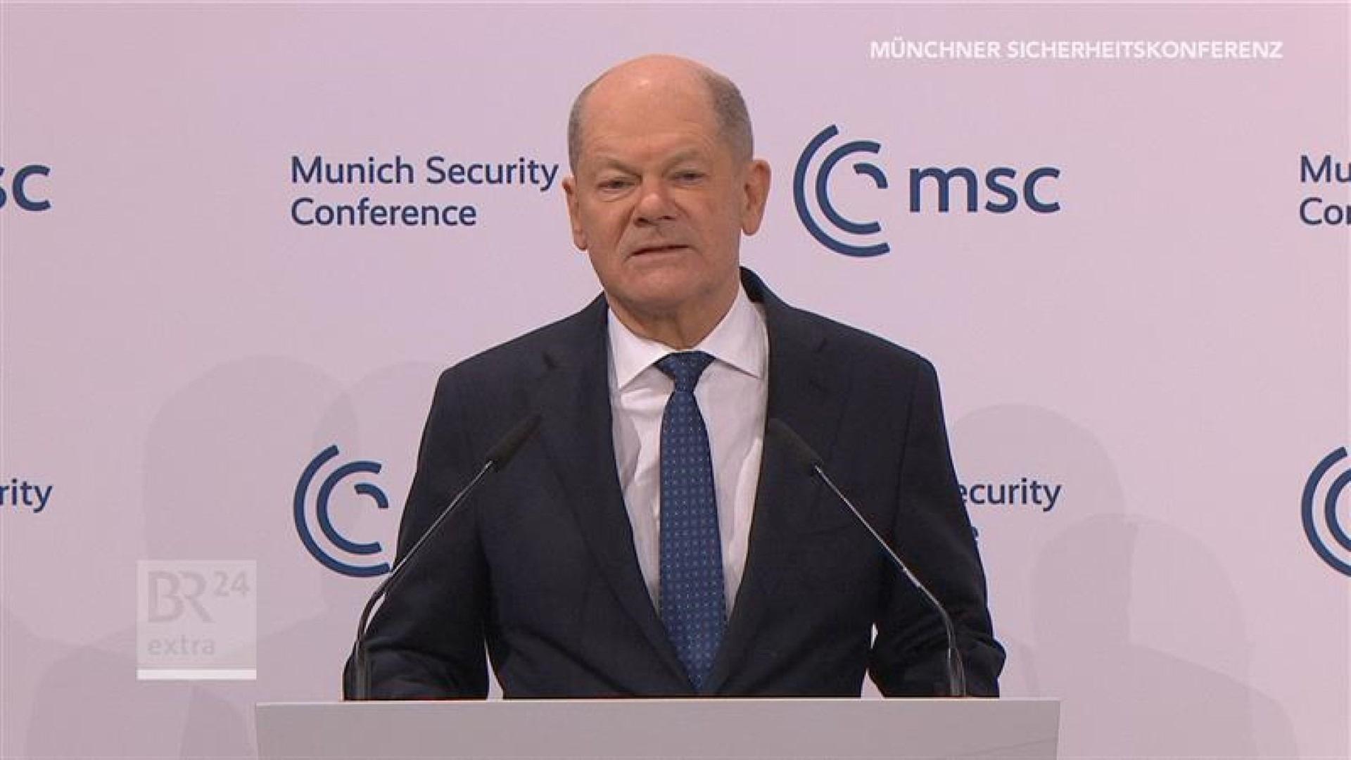 Scholz auf der Münchner Sicherheitskonferenz