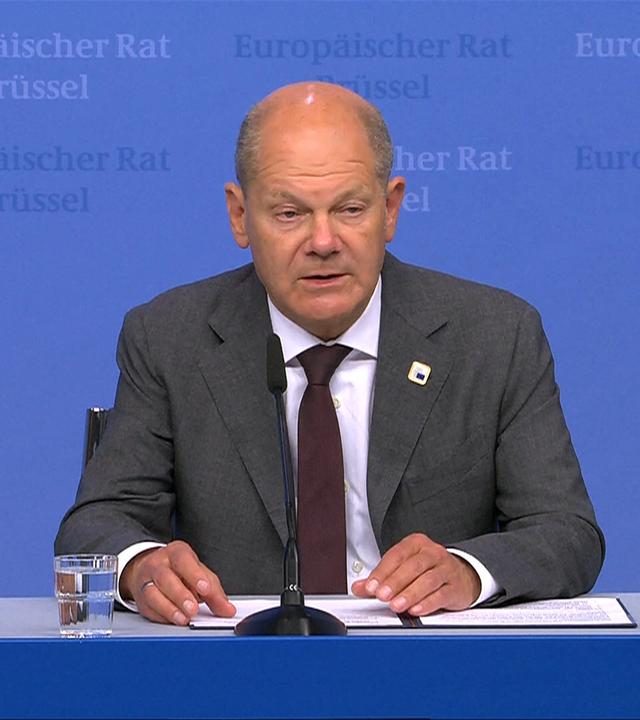 Scholz und von der Leyen nach EU-Gipfel