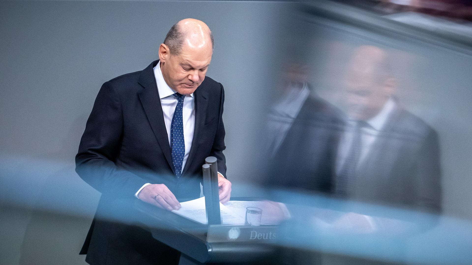 Scholz verspricht Verlässlichkeit in der Etatkrise