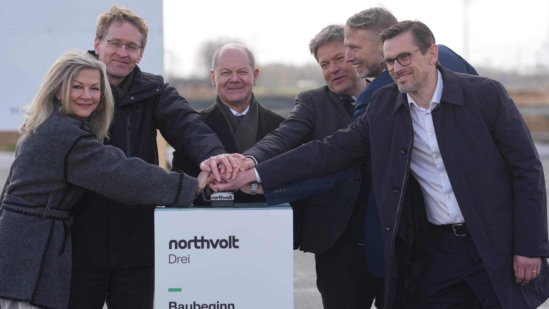 Spatenstich Batteriezellenfabrik in Heide