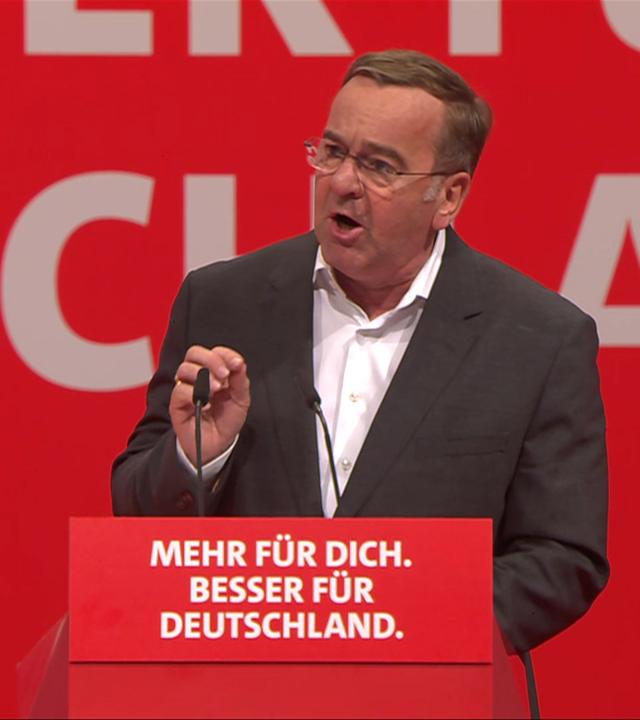 SPD-Parteitag: Rede von Boris Pistorius (Bundesminister für Verteidigung)