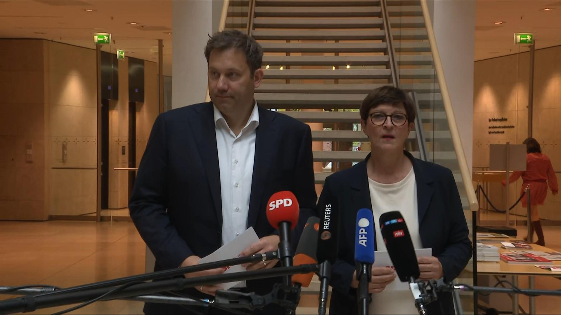 SPD-Spitzen zum Rücktritt von Kevin Kühnert