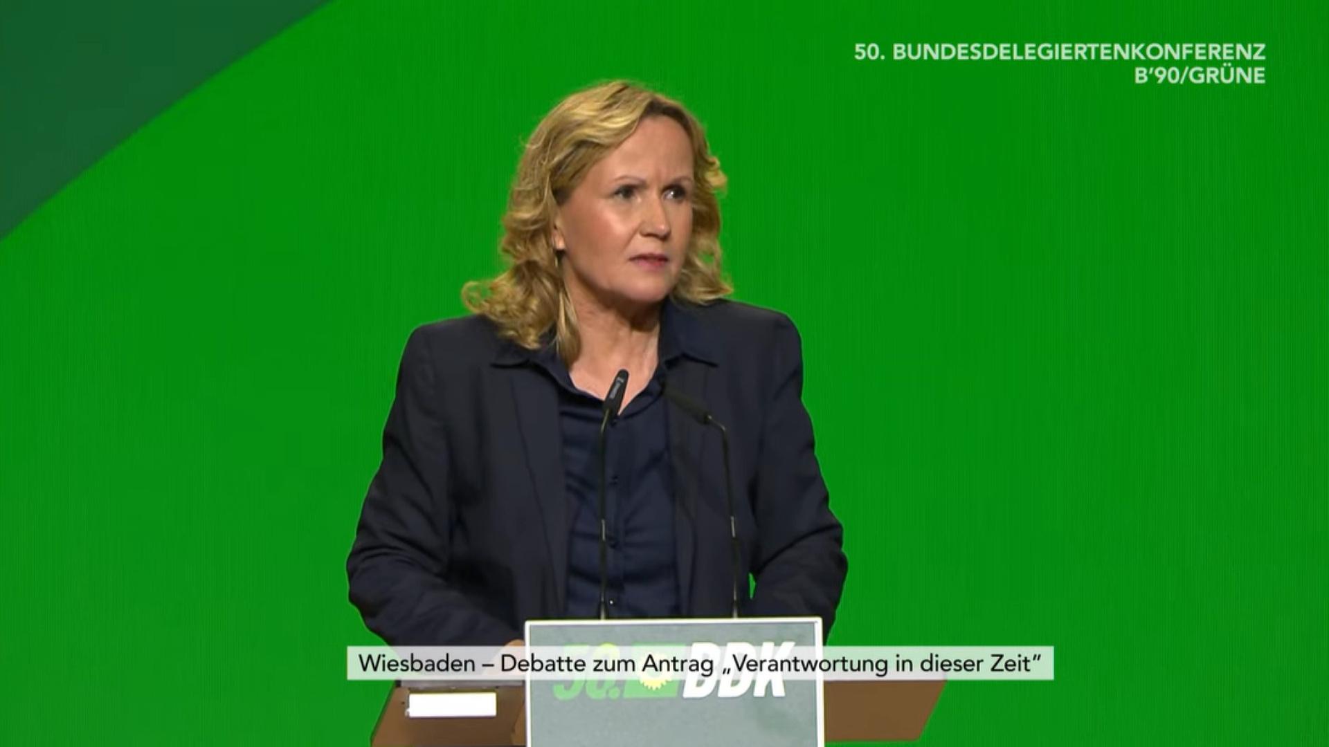 Steffi Lemke beim Grünen-Parteitag