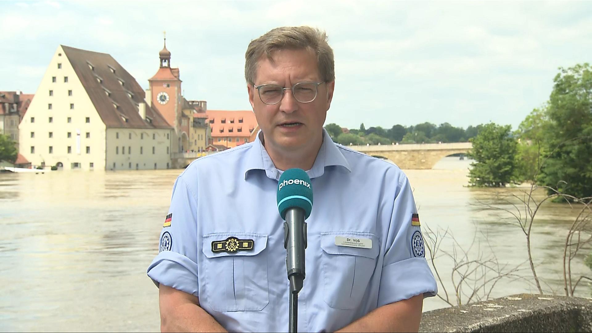 THW Landesbeauftragter zur Flut in Bayern