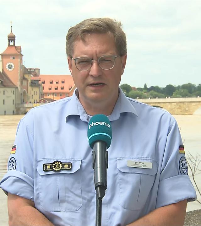 THW Landesbeauftragter zur Flut in Bayern