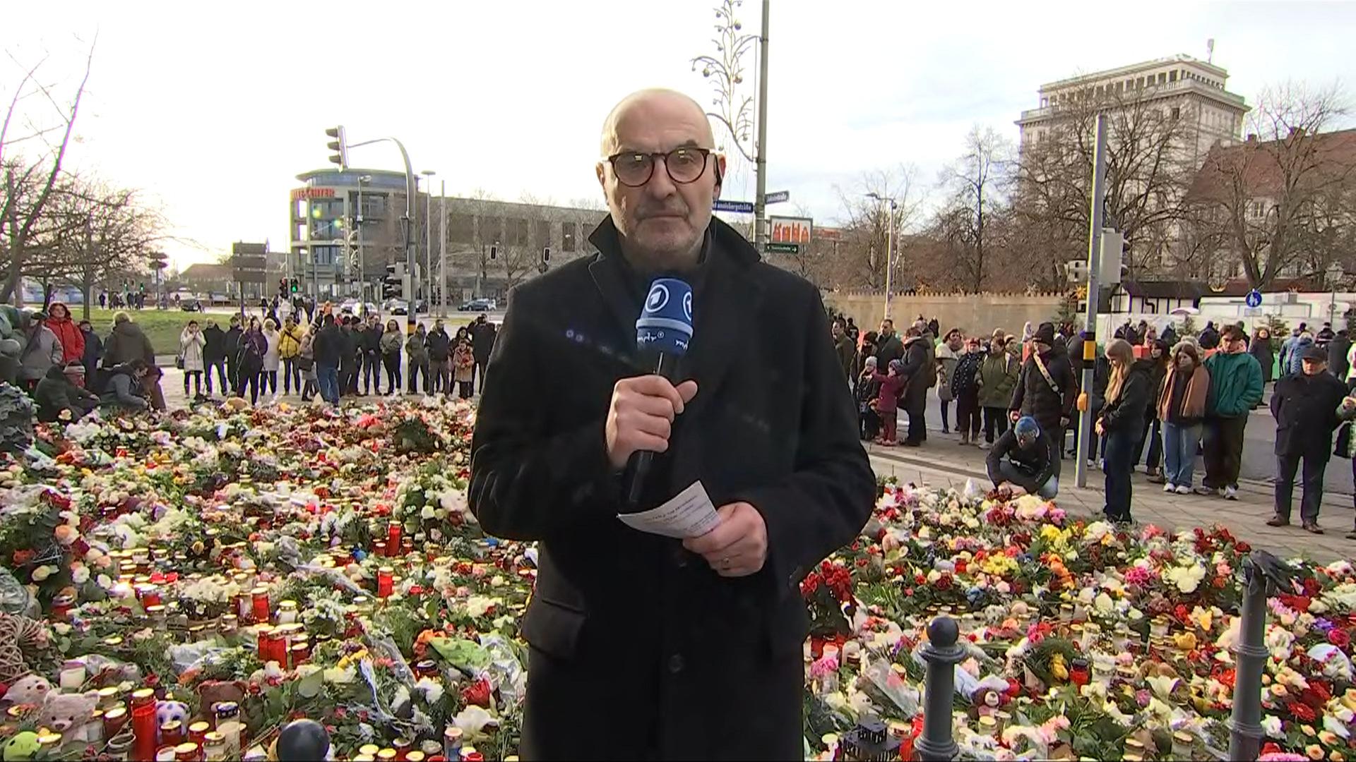 Trauer am Anschlagsort