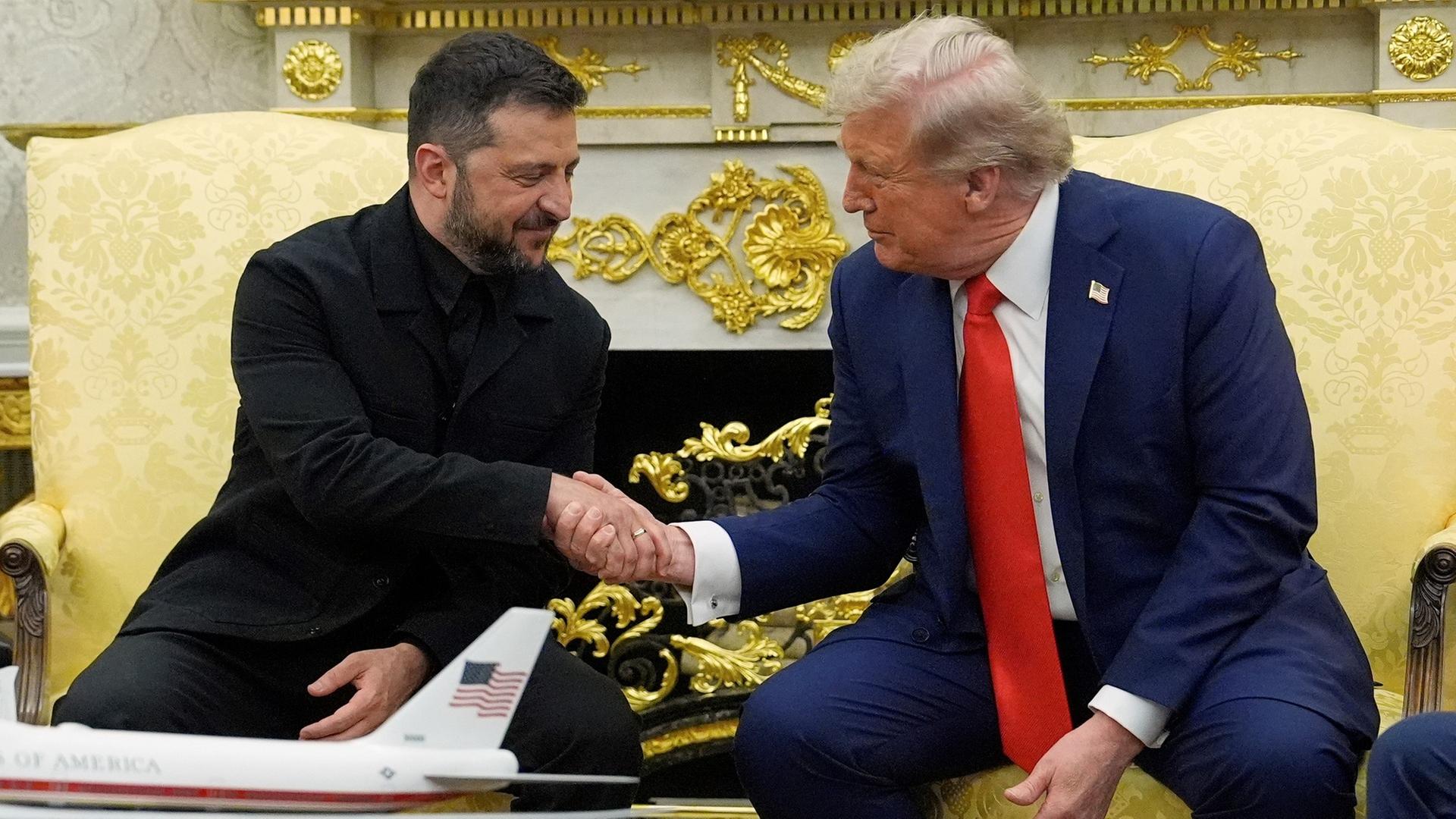 Trump beim Ukraine-Treffen: "Ich will, dass der Krieg endet"