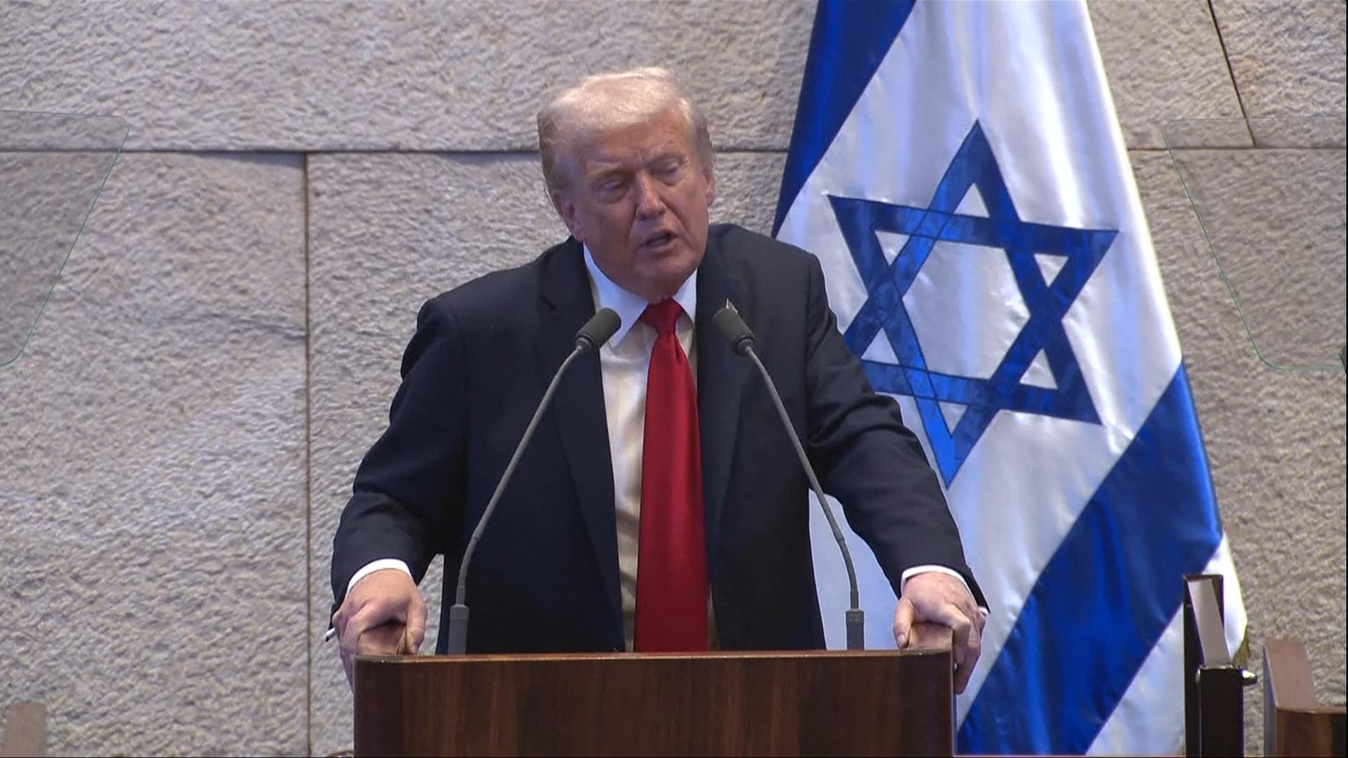 Trump spricht in der Knesset