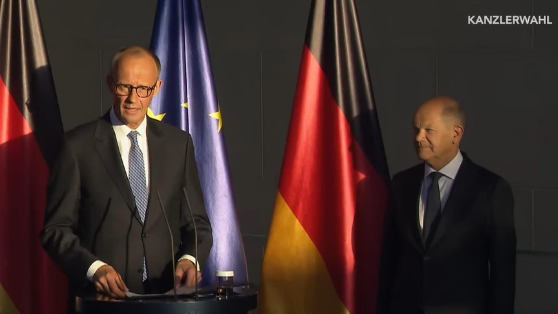 Übergabe des Kanzleramts an Merz