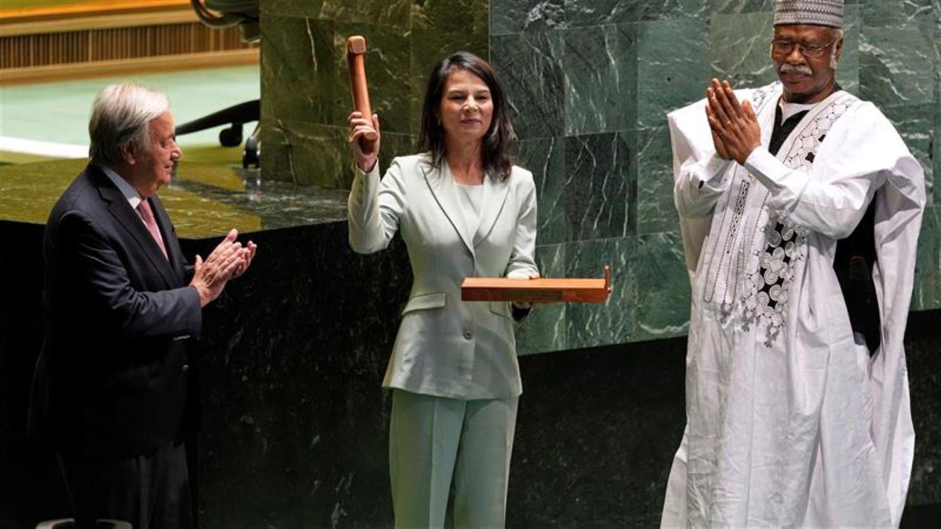 UN-Generalversammlung: Vereidigung von Annalena Baerbock