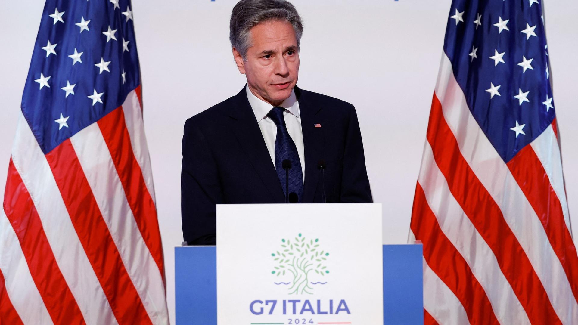US-Außenminister Blinken zum Abschluss des G7-Treffens
