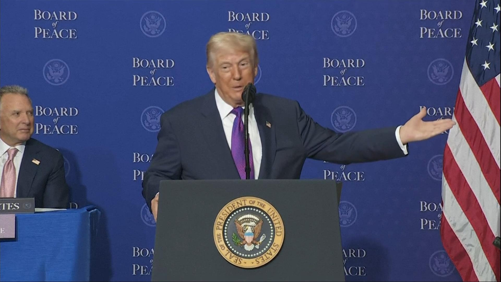 US-Präsident Trump eröffnet "Friedensrat"