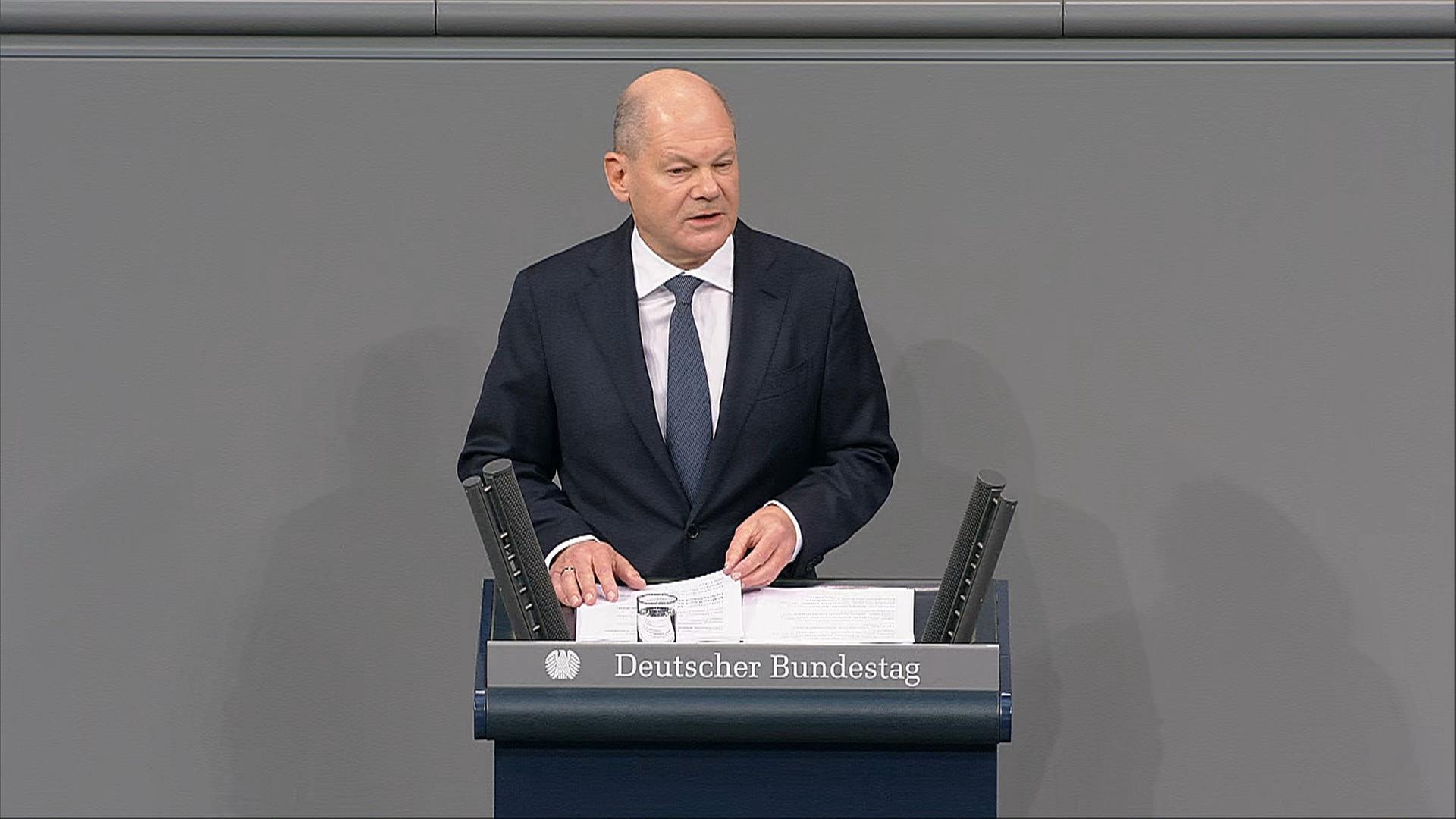 Vertrauensfrage - Rede Scholz