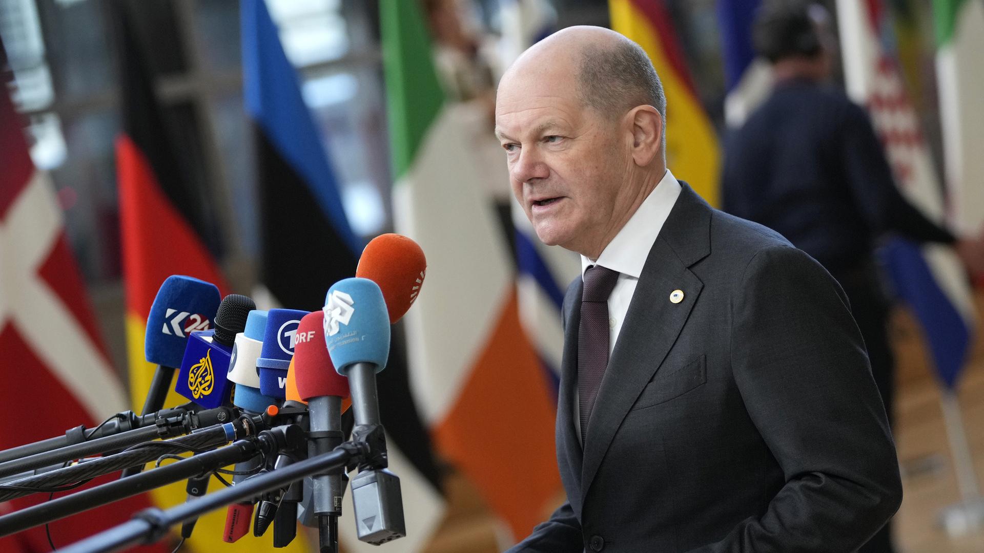 Vor EU-Gipfel: Scholz, Metsola und Nauseda