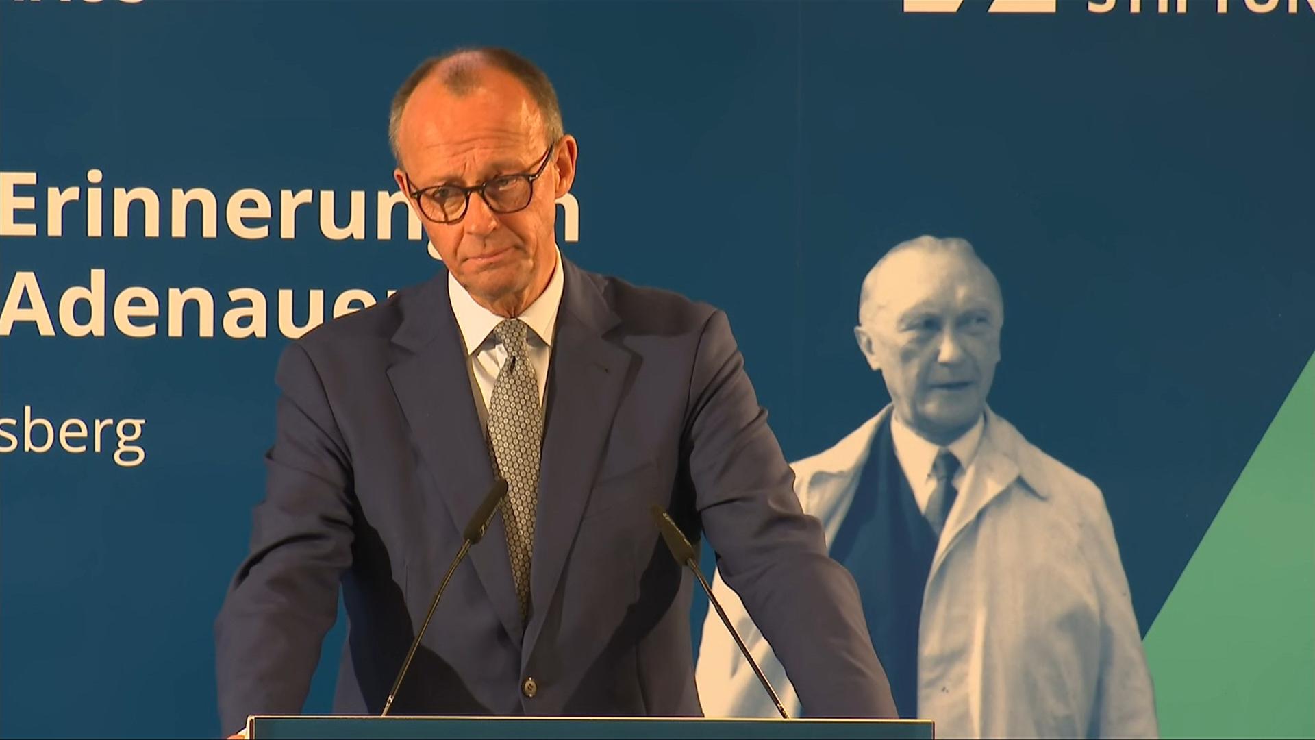 Vortrag Merz über Adenauer