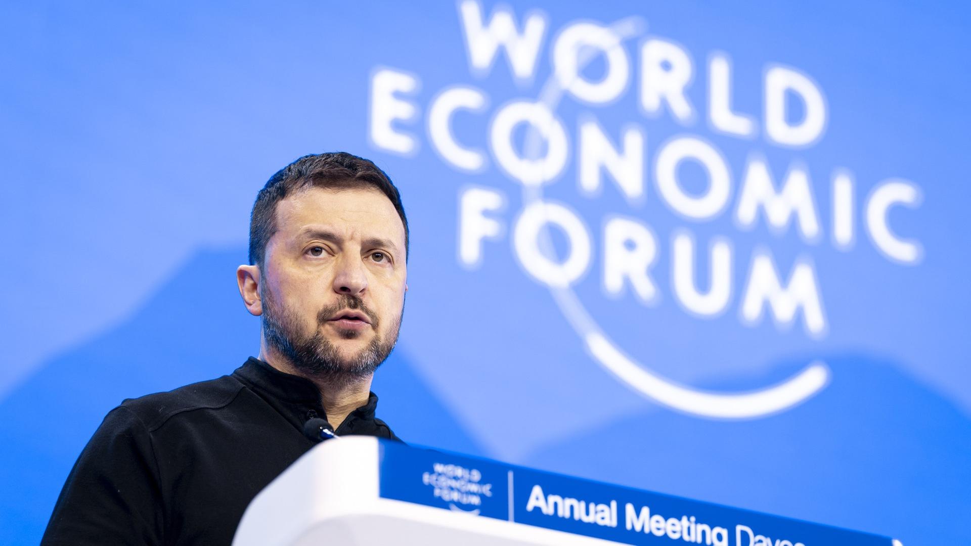 Wolodymyr Selenskyj (Präsident der Ukraine) in Davos